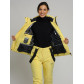 Горнолыжный костюм женский желтого цвета 77039J