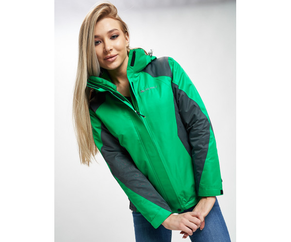 Куртка демисезонная 3 в 1 серого цвета 33213Sr