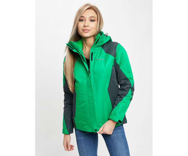 Куртка демисезонная 3 в 1 серого цвета 33213Sr