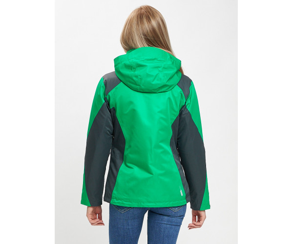 Куртка демисезонная 3 в 1 серого цвета 33213Sr