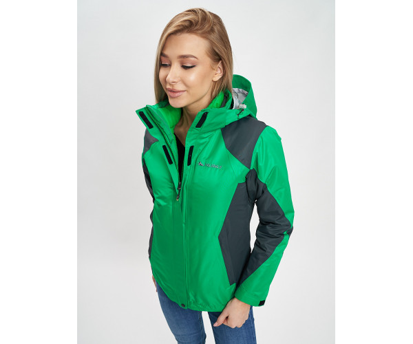 Куртка демисезонная 3 в 1 серого цвета 33213Sr