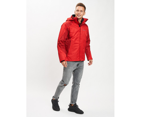 Куртка демисезонная 3 в 1красного цвета 93213Kr