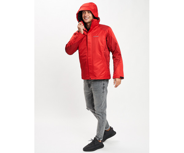 Куртка демисезонная 3 в 1красного цвета 93213Kr