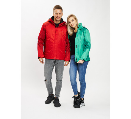 Куртка демисезонная 3 в 1красного цвета 93213Kr