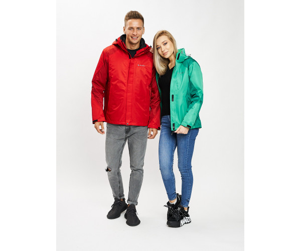 Куртка демисезонная 3 в 1красного цвета 93213Kr