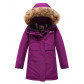 Парка зимняя Valianly для девочки фиолетового цвета 9036F