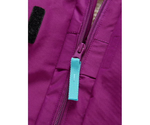 Парка зимняя Valianly для девочки фиолетового цвета 9036F