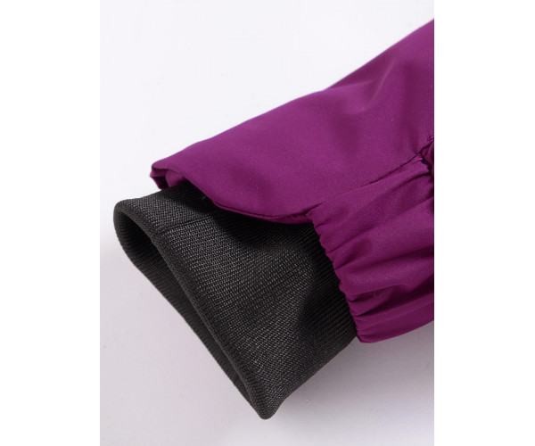 Парка зимняя Valianly для девочки фиолетового цвета 9036F