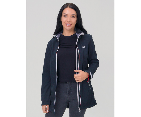 Парка женская  черного цвета 2029Ch