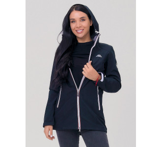 Парка женская  черного цвета 2029Ch