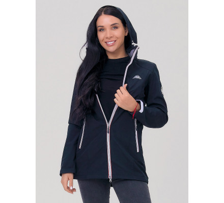 Парка женская  черного цвета 2029Ch