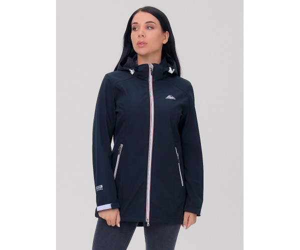 Парка женская  черного цвета 2029Ch