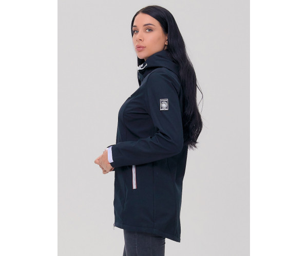 Парка женская  черного цвета 2029Ch