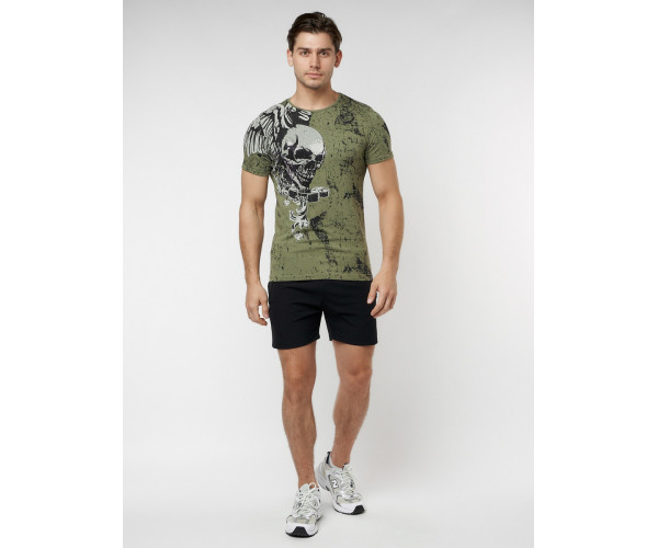 Подростковая футболка хаки цвета 220035Kh