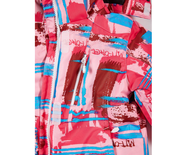 Подростковый для девочки зимний костюм горнолыжный розового цвета 01774R