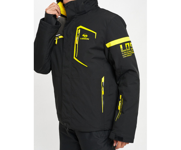 Горнолыжная куртка мужская черного цвета 77014Ch