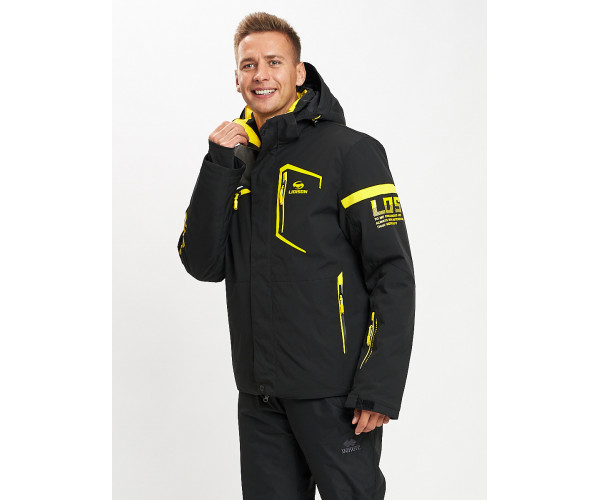 Горнолыжная куртка мужская черного цвета 77014Ch