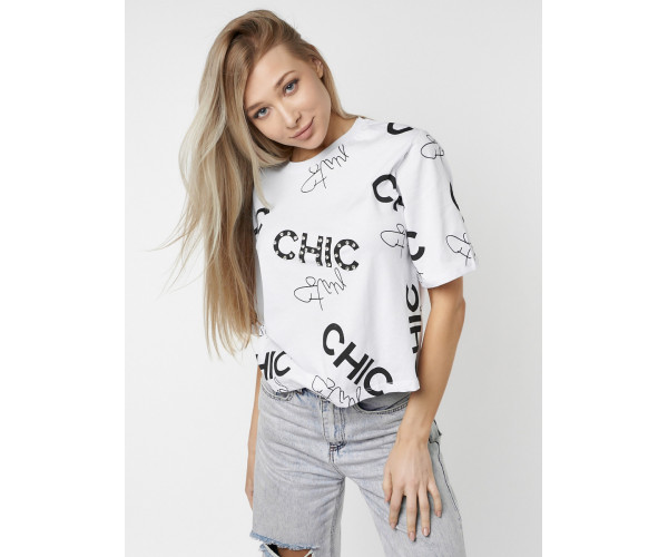 Топ футболка женская белого цвета 00001Bl