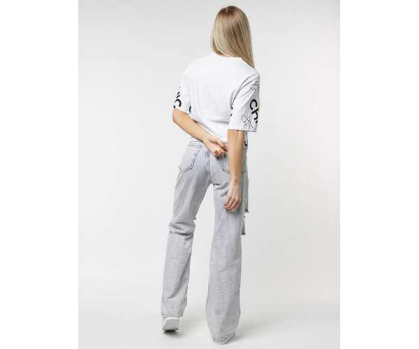 Топ футболка женская белого цвета 00001Bl