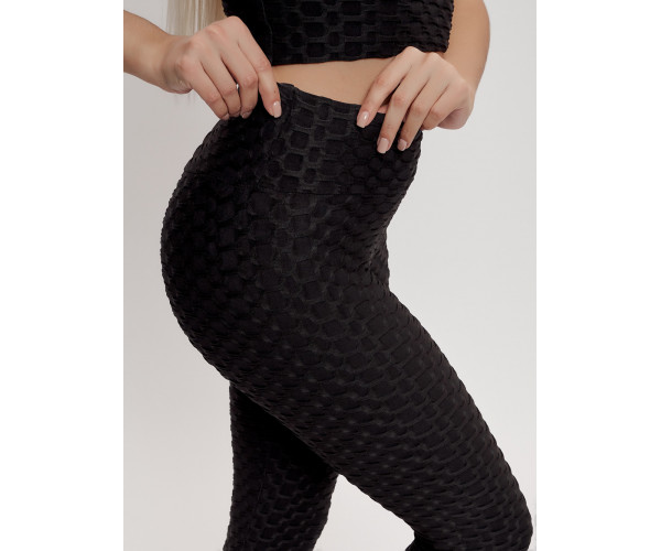 Костюм для фитнеса женский черного цвета 2004Ch