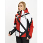 Горнолыжная куртка женская красного цвета 77031Kr