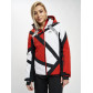 Горнолыжная куртка женская красного цвета 77031Kr