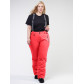Женские зимние горнолыжные брюки большого размера малинового цвета 1878М