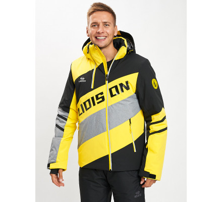 Горнолыжная куртка мужская желтого цвета 77022J