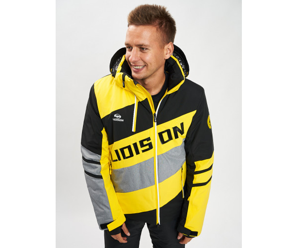Горнолыжная куртка мужская желтого цвета 77022J