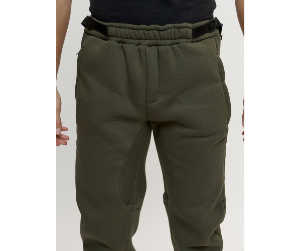 Брюки мужские на флисе зимние цвета хаки 1096Kh