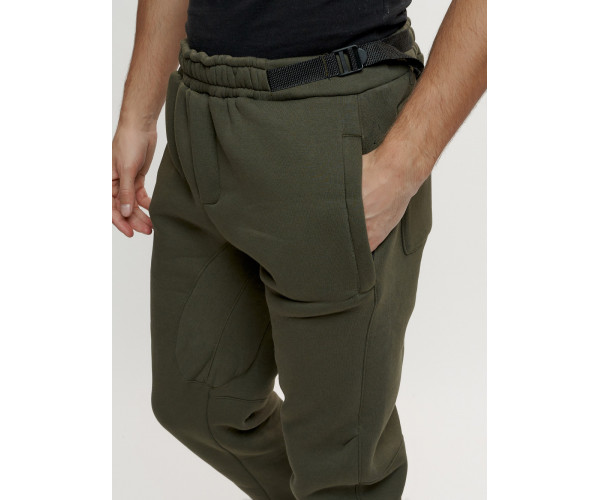 Брюки мужские на флисе зимние цвета хаки 1096Kh