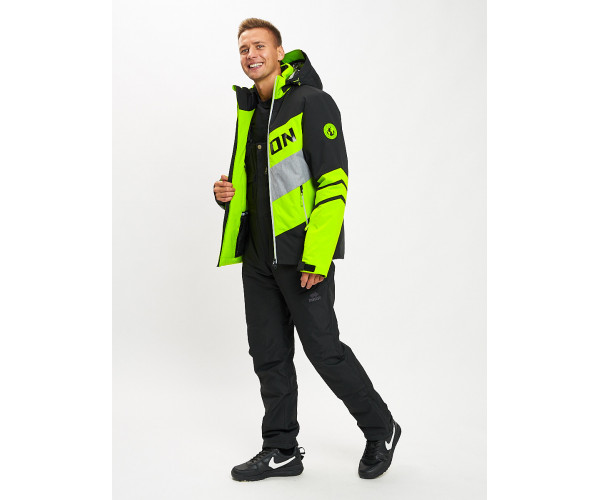 Горнолыжная куртка мужская зеленого цвета 77022Z