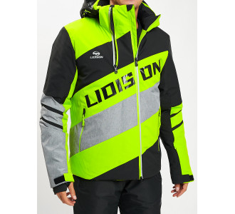 Горнолыжная куртка мужская зеленого цвета 77022Z