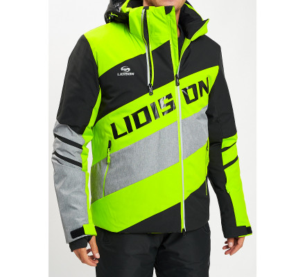 Горнолыжная куртка мужская зеленого цвета 77022Z