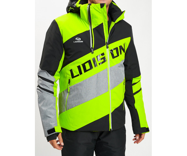 Горнолыжная куртка мужская зеленого цвета 77022Z