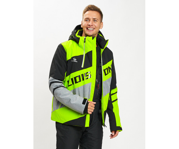 Горнолыжная куртка мужская зеленого цвета 77022Z