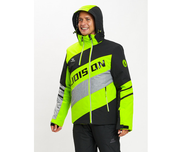 Горнолыжная куртка мужская зеленого цвета 77022Z