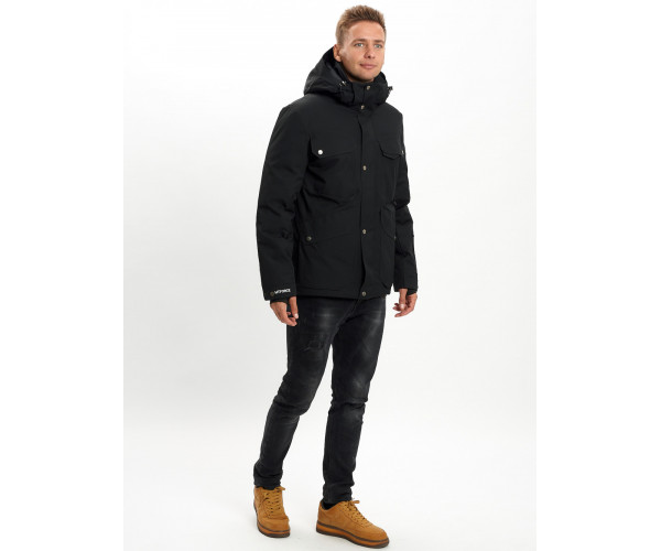 Горнолыжная куртка мужская  черного цвета 2088Ch