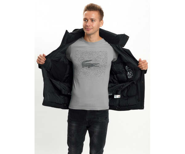 Горнолыжная куртка мужская  черного цвета 2088Ch