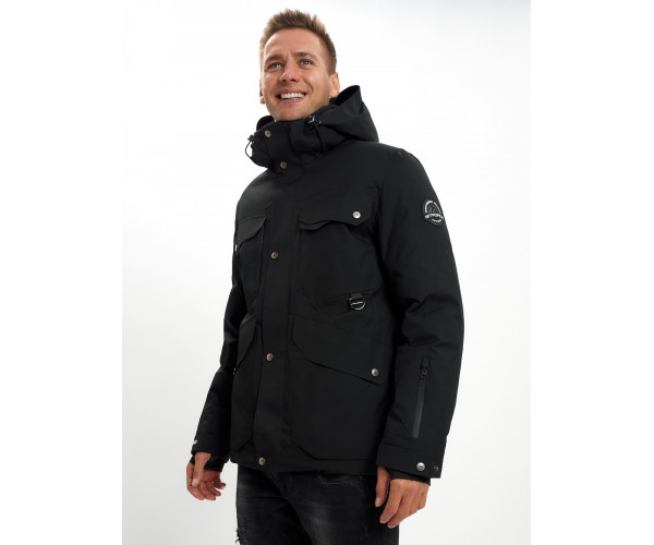 Горнолыжная куртка мужская  черного цвета 2088Ch