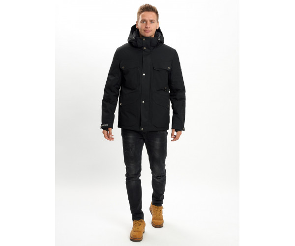 Горнолыжная куртка мужская  черного цвета 2088Ch