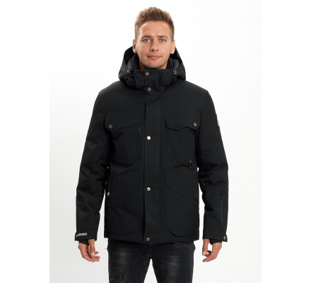 Горнолыжная куртка мужская  черного цвета 2088Ch