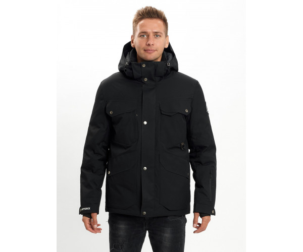 Горнолыжная куртка мужская  черного цвета 2088Ch
