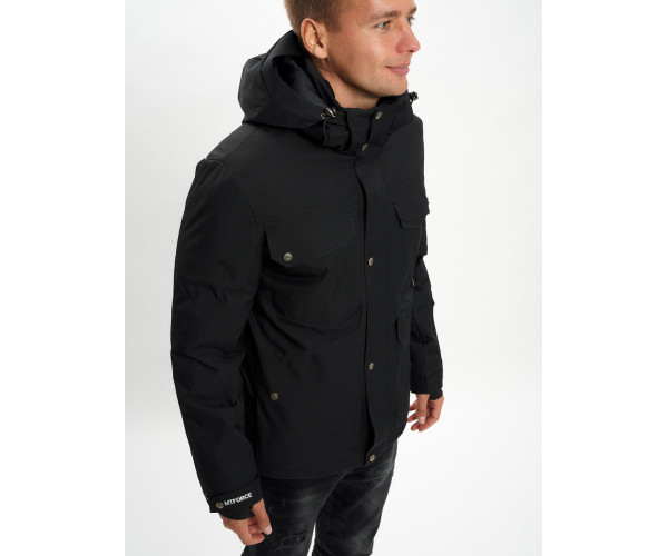 Горнолыжная куртка мужская  черного цвета 2088Ch