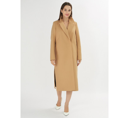 Пальто демисезонное горчичного цвета 42105G