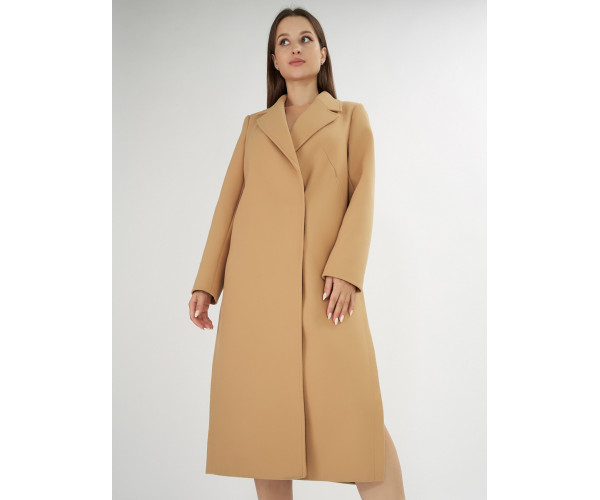 Пальто демисезонное горчичного цвета 42105G