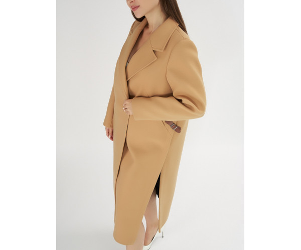 Пальто демисезонное горчичного цвета 42105G