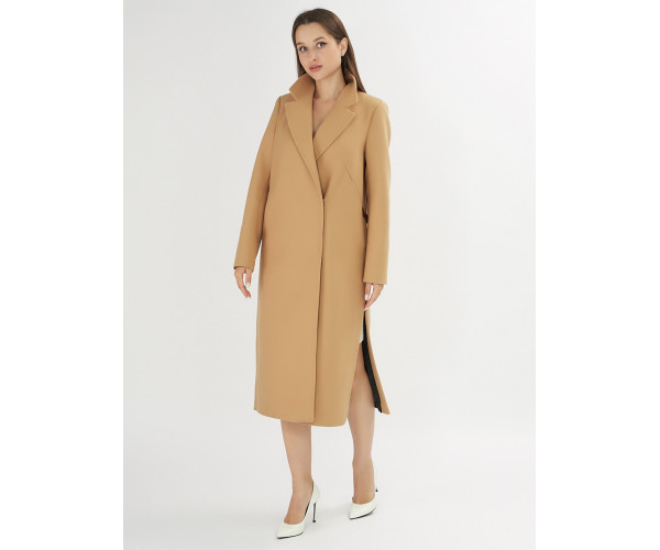 Пальто демисезонное горчичного цвета 42105G