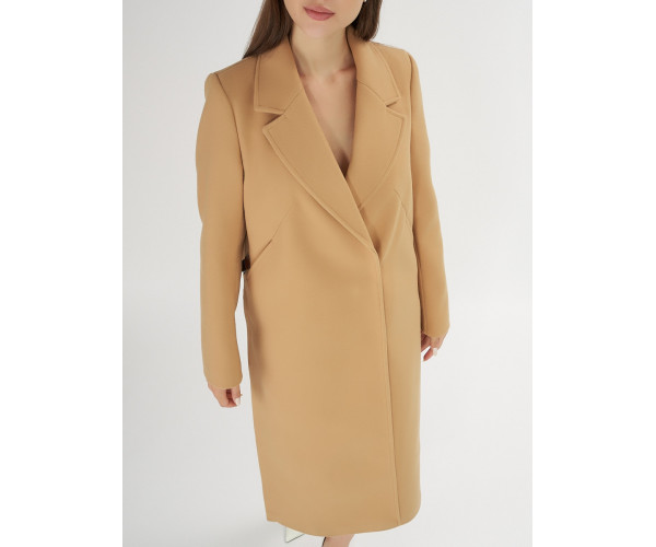 Пальто демисезонное горчичного цвета 42105G