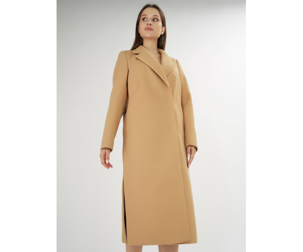 Пальто демисезонное горчичного цвета 42105G
